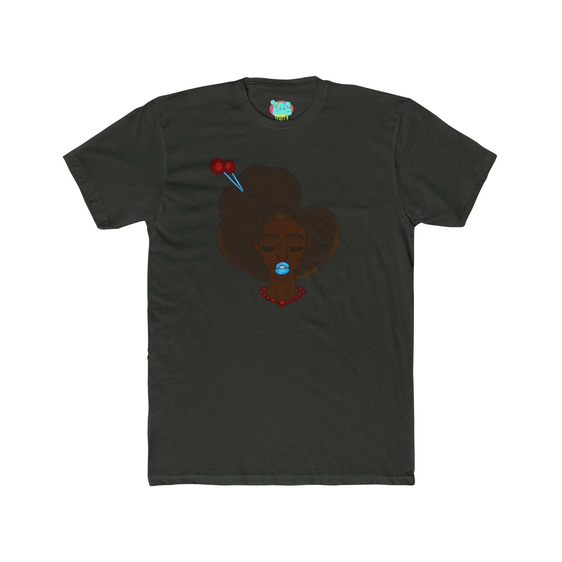 Stylish Unisex Cotton Crew Tee with Red Cloud Design, Casual Wear, Anime Merch, Gift for Friends, Everyday Style, Conventions