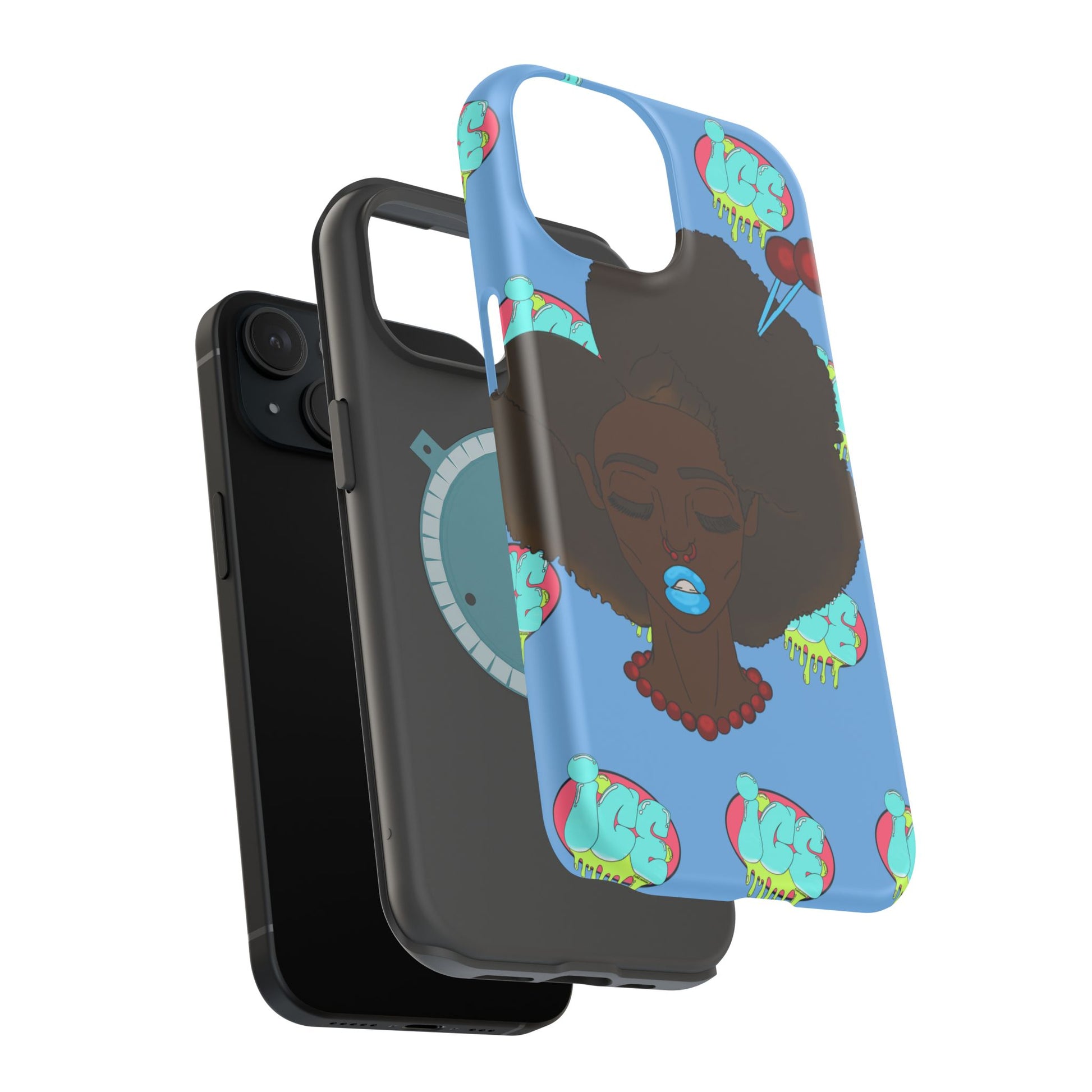Vibrant Magnetic Tough Cases, Unique Phone Cases, Afrocentric Art, Protective Phone Cover, Trendy Tech Accessories, Gift for Her
