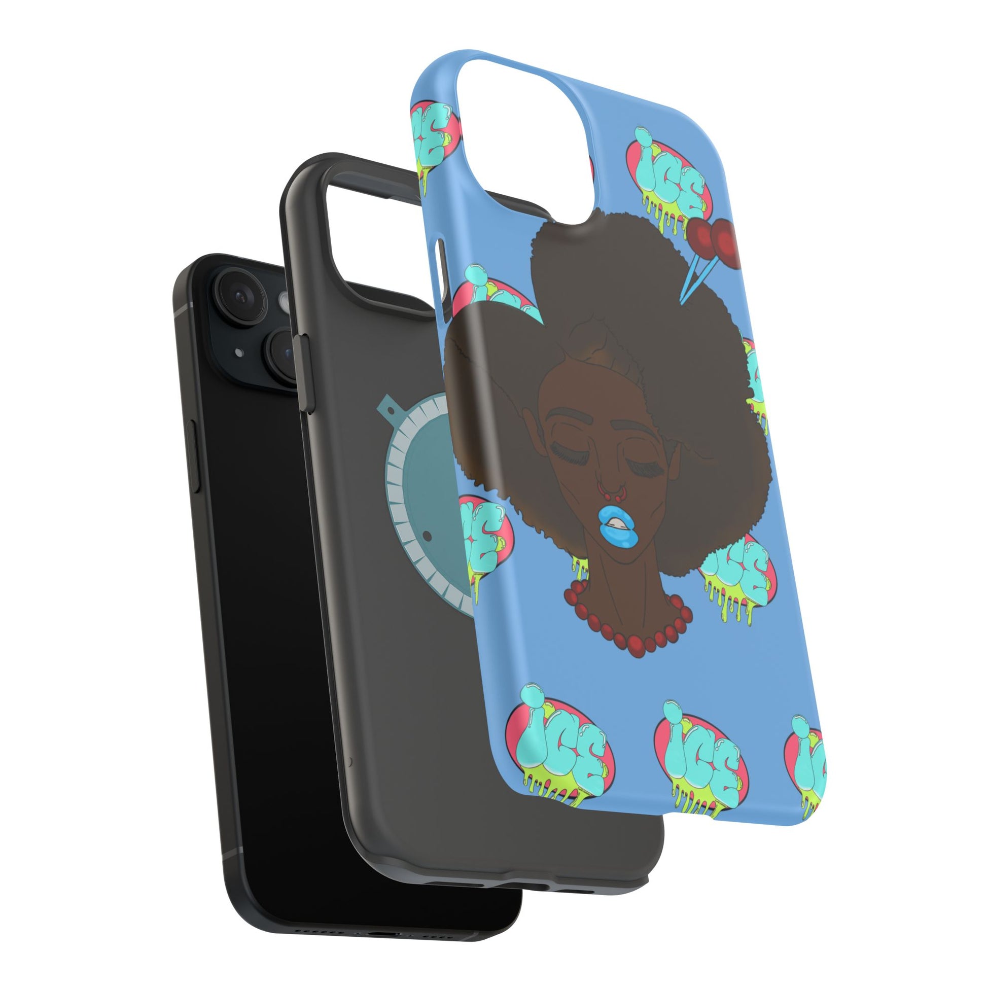 Vibrant Magnetic Tough Cases, Unique Phone Cases, Afrocentric Art, Protective Phone Cover, Trendy Tech Accessories, Gift for Her