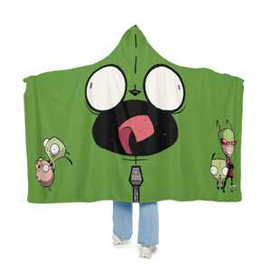 Gir Cozy Cartoon Snuggle Blanket, Fun Hooded Blanket for Kids, Gift for Animation Fans, Soft Couch Throw, Ideal for Movie Nights
