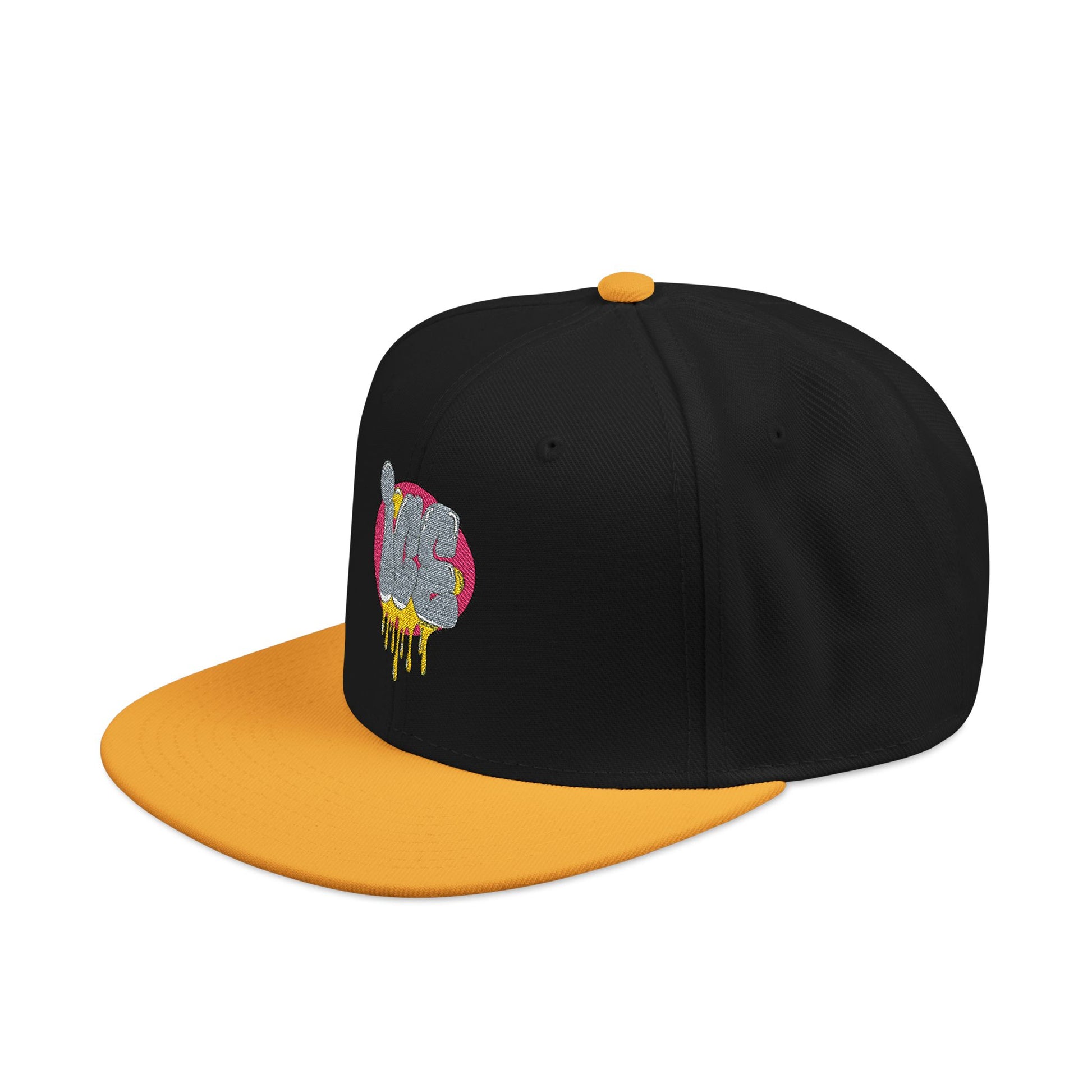 Glitter Drip Snapback Hat | Trendy Embroidered Cap for Casual Outfits, Gift for Streetwear Lovers, Summer Accessories, Unique Style
