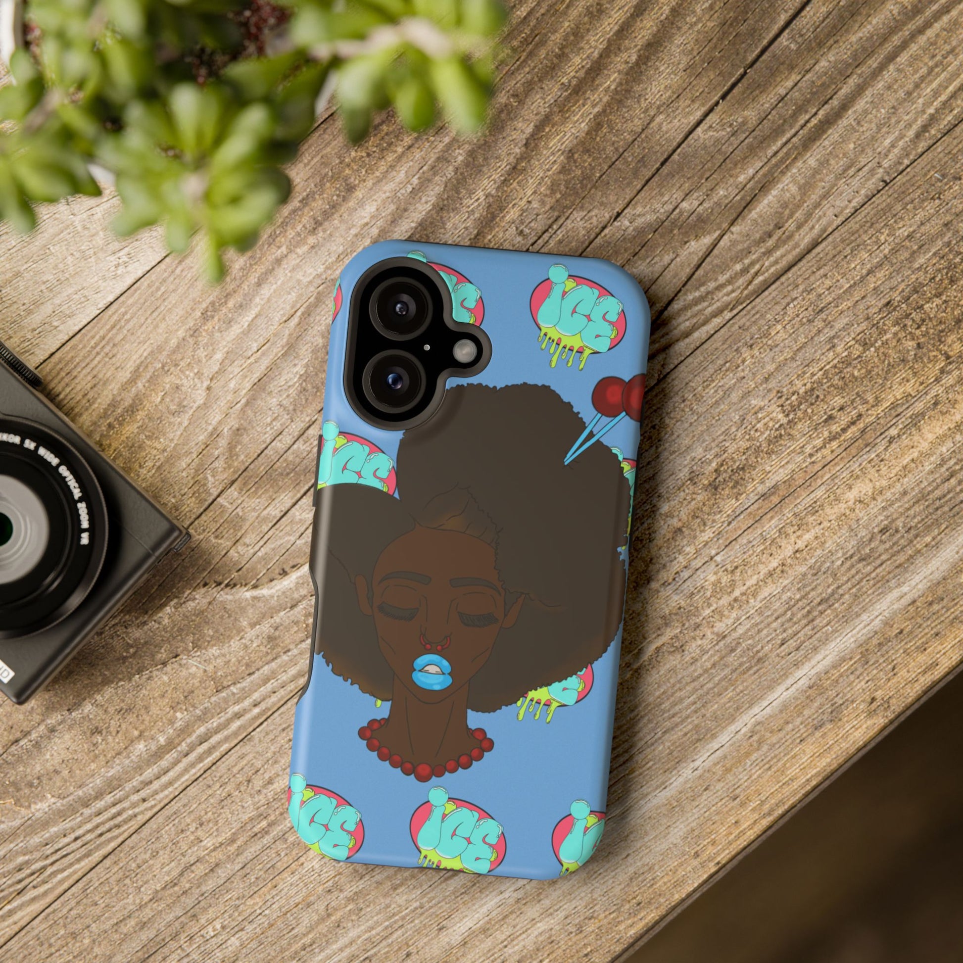Vibrant Magnetic Tough Cases, Unique Phone Cases, Afrocentric Art, Protective Phone Cover, Trendy Tech Accessories, Gift for Her