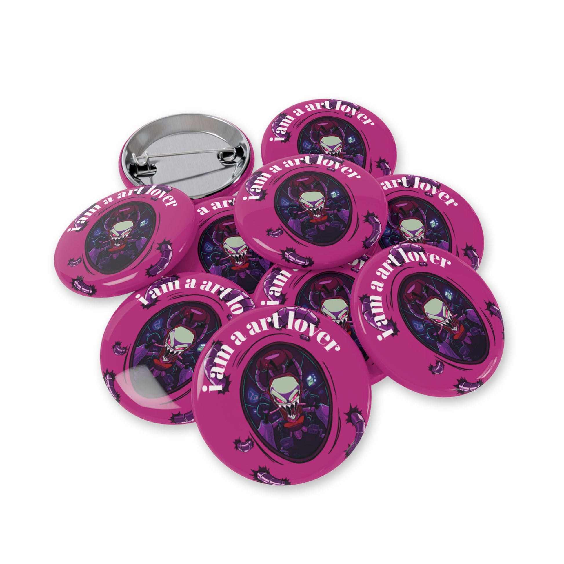 Art Lover Round Pins, Cute Art Pins, Accessories for Artists, Fun Jacket Pins, Gift for Creative Souls