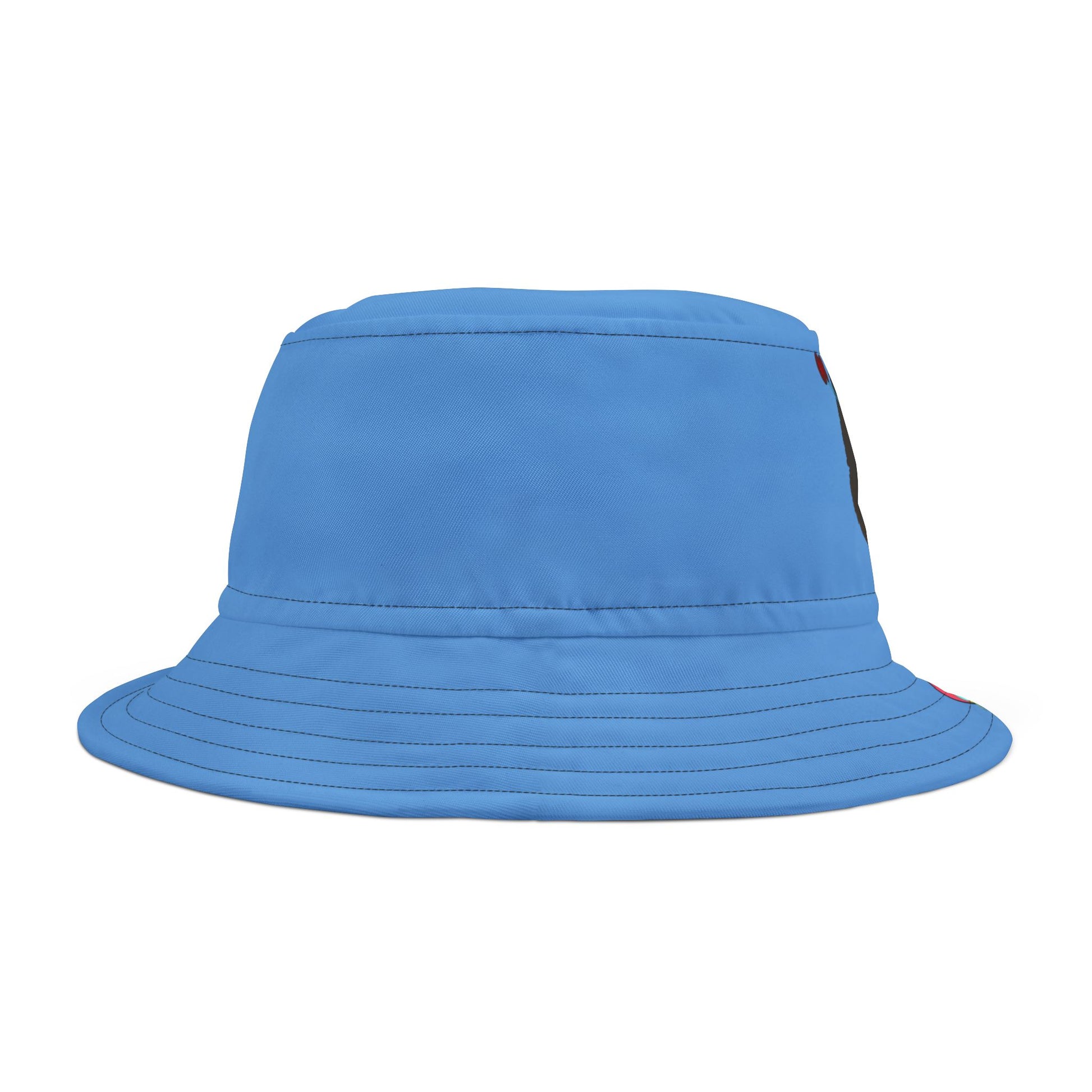 Fun AOP Bucket Hat with Cherry Design, Summer Hat, Gift for Friends, Trendy Beachwear, Outdoor Accessories, Unisex Headwear