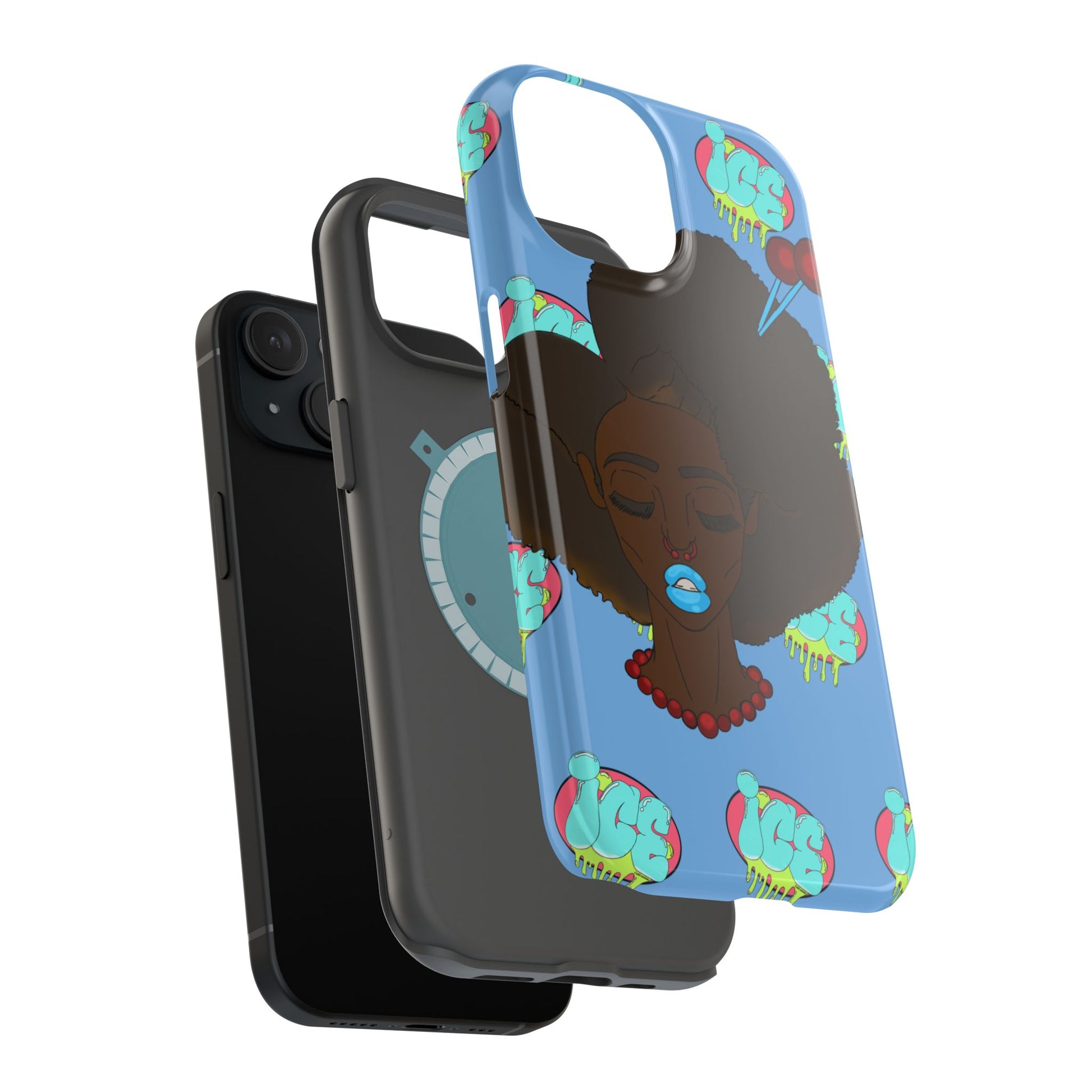 Vibrant Magnetic Tough Cases, Unique Phone Cases, Afrocentric Art, Protective Phone Cover, Trendy Tech Accessories, Gift for Her