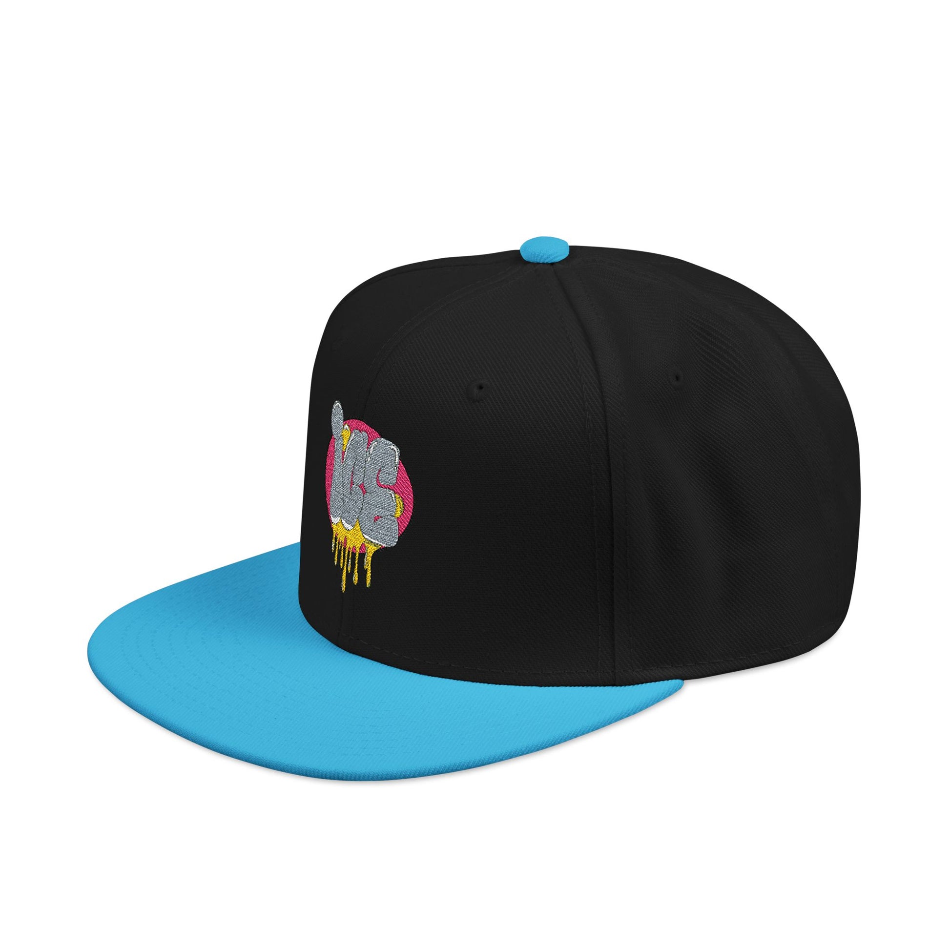 Glitter Drip Snapback Hat | Trendy Embroidered Cap for Casual Outfits, Gift for Streetwear Lovers, Summer Accessories, Unique Style