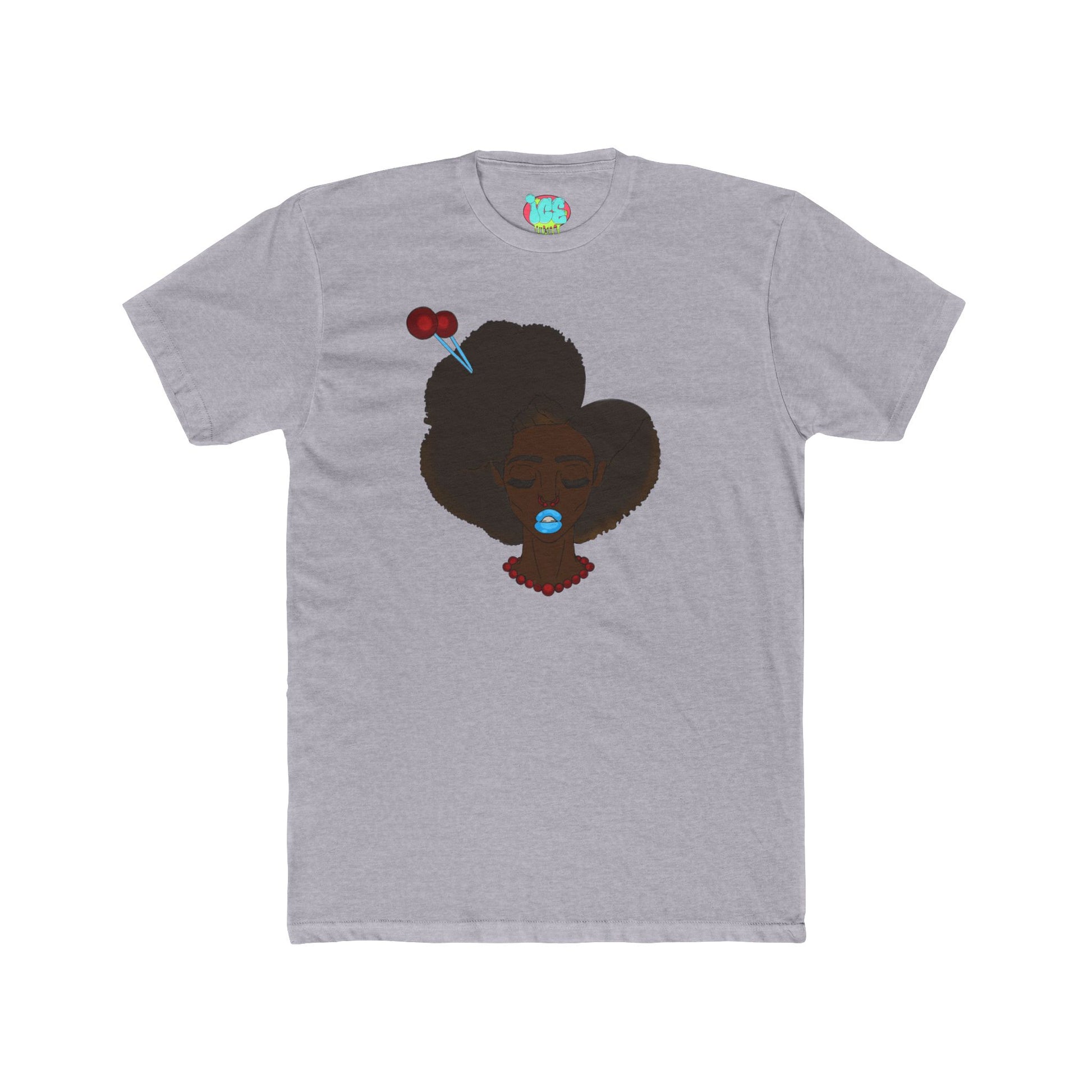 Stylish Unisex Cotton Crew Tee with Red Cloud Design, Casual Wear, Anime Merch, Gift for Friends, Everyday Style, Conventions