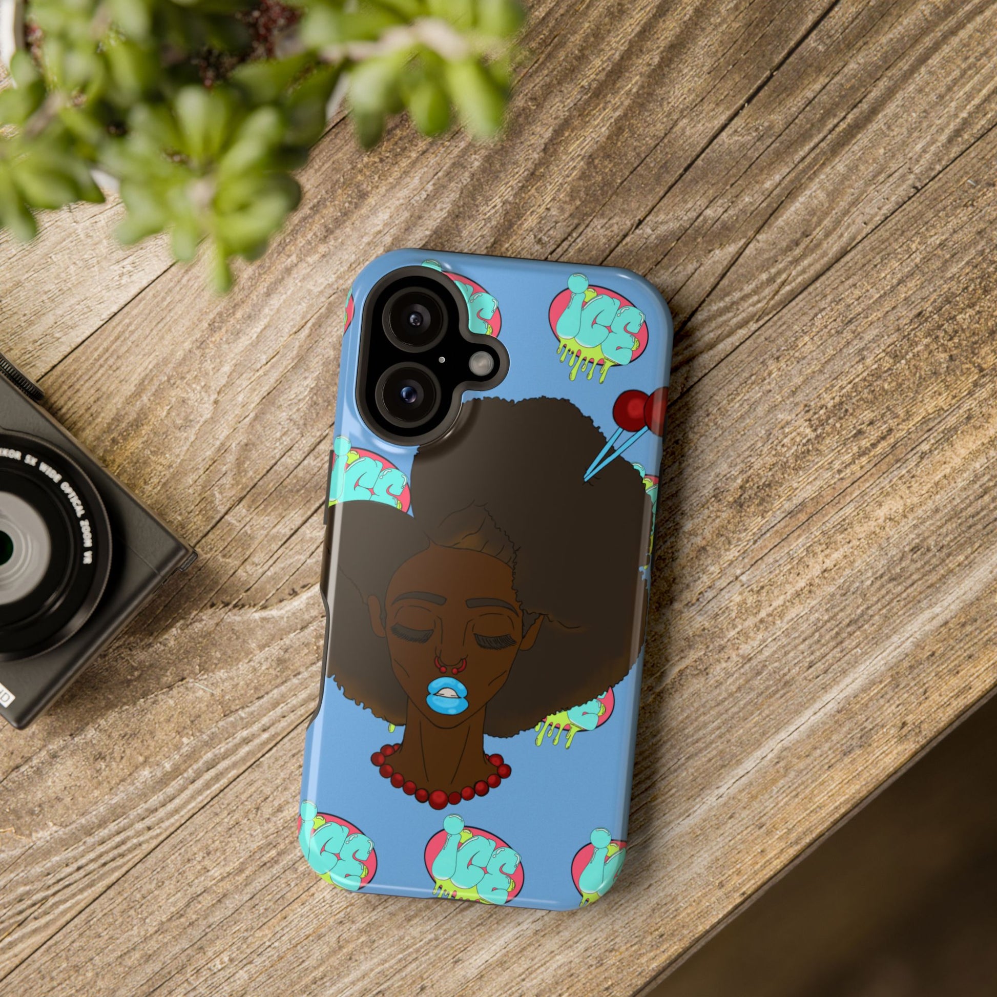 Vibrant Magnetic Tough Cases, Unique Phone Cases, Afrocentric Art, Protective Phone Cover, Trendy Tech Accessories, Gift for Her