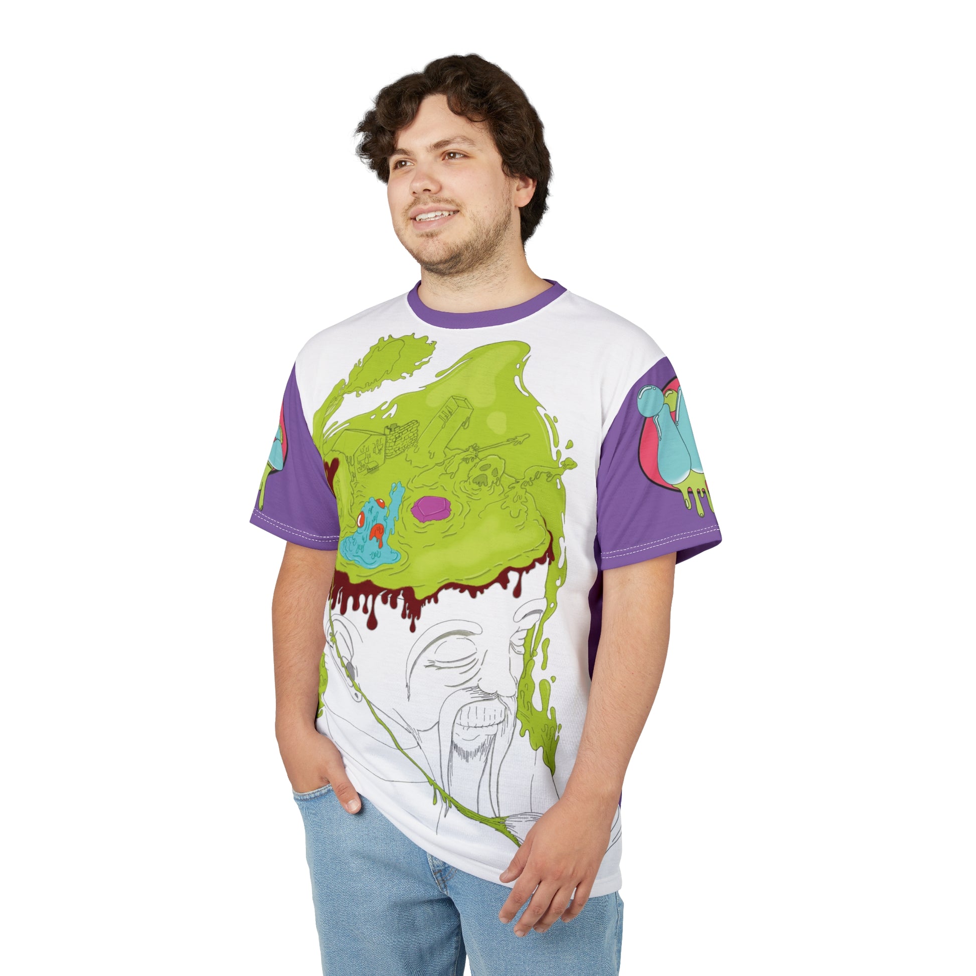 Mind blown Unisex Cut & Sew Tee (AOP)