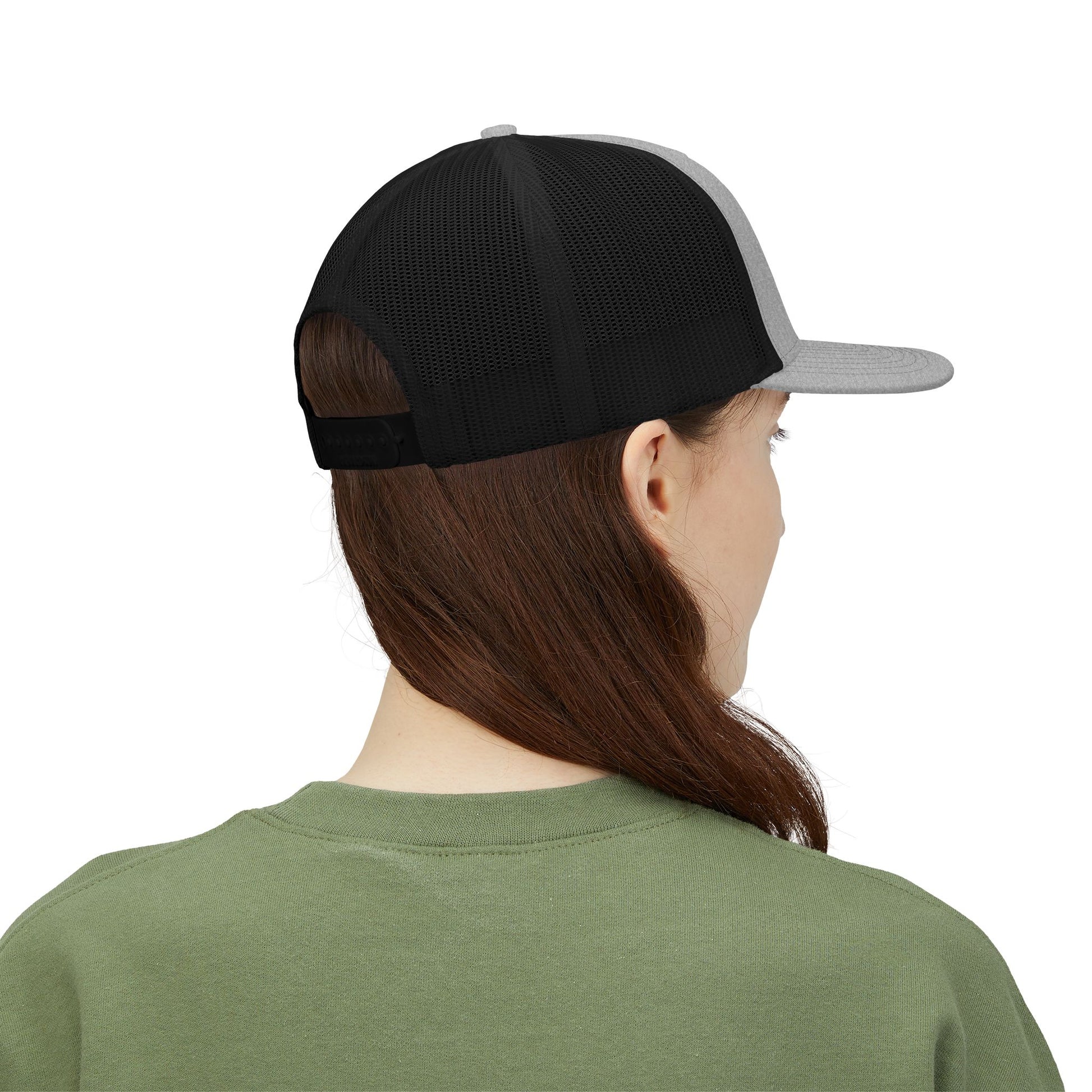Cute Cat Embroidered Snapback Trucker Cap, Cat Lover Gift, Animal Hat, Adjustable Cap for Summer, Fashionable Headwear, Unique Accessories