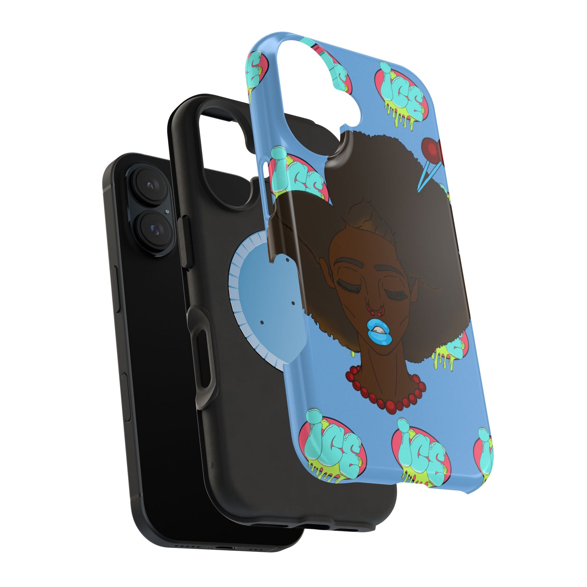 Vibrant Magnetic Tough Cases, Unique Phone Cases, Afrocentric Art, Protective Phone Cover, Trendy Tech Accessories, Gift for Her