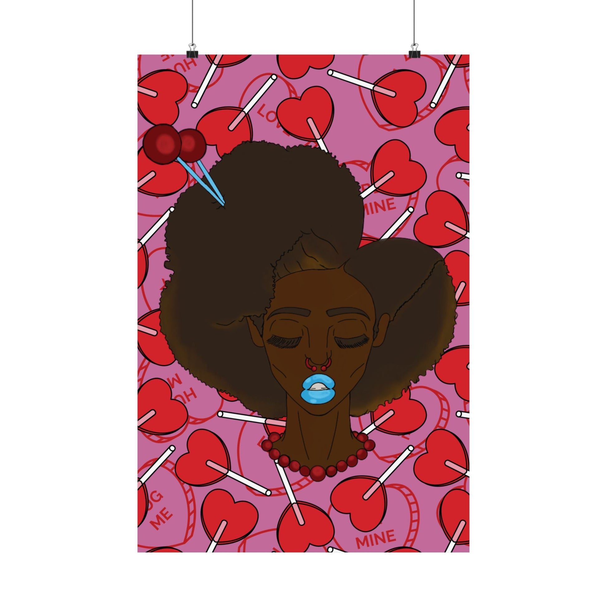 Romantic Matte Vertical Posters for Home Decor, Valentine's Day Art, Love Wall Art, Chic Decor, Unique Gift Idea