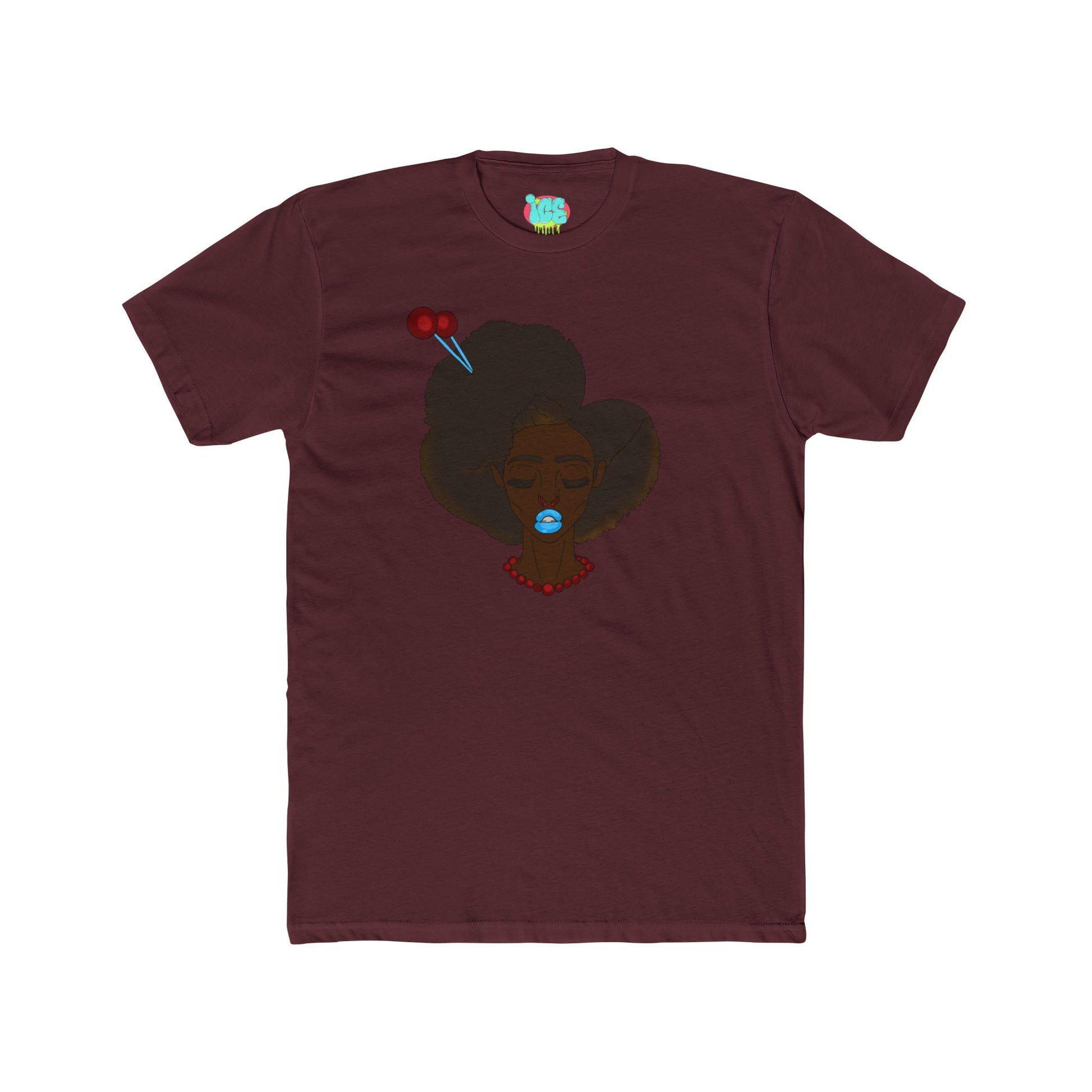 Stylish Unisex Cotton Crew Tee with Red Cloud Design, Casual Wear, Anime Merch, Gift for Friends, Everyday Style, Conventions
