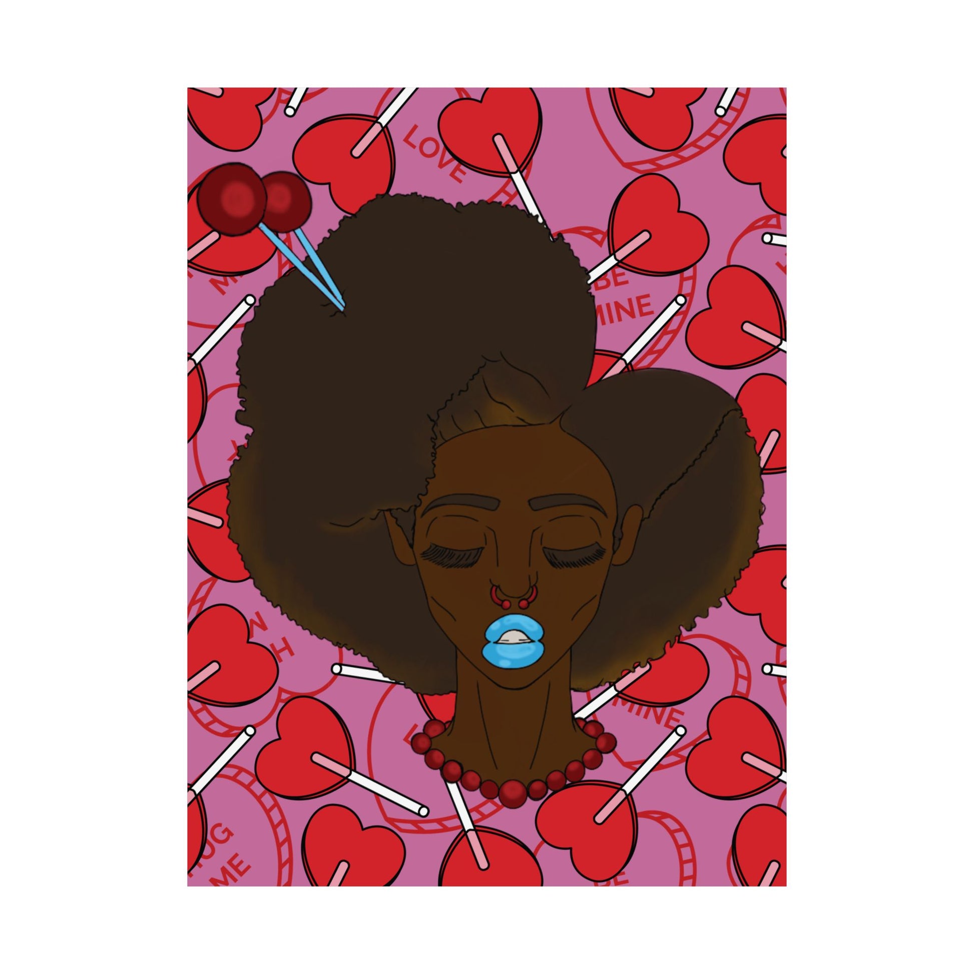 Romantic Matte Vertical Posters for Home Decor, Valentine's Day Art, Love Wall Art, Chic Decor, Unique Gift Idea
