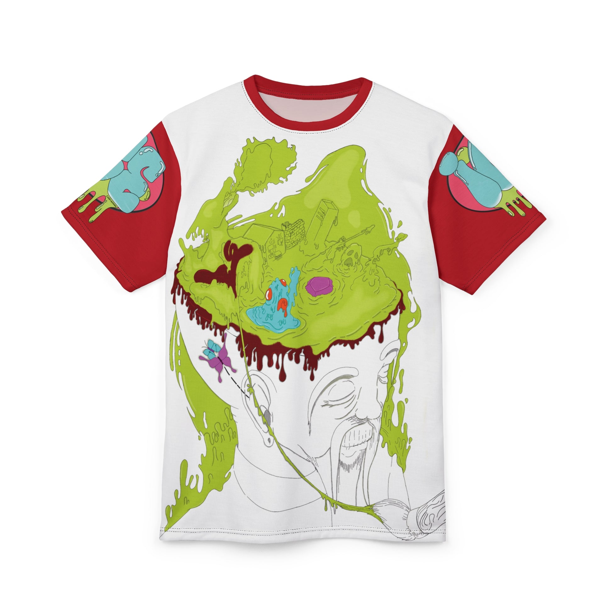 Mind blown Unisex Cut & Sew Tee (AOP)