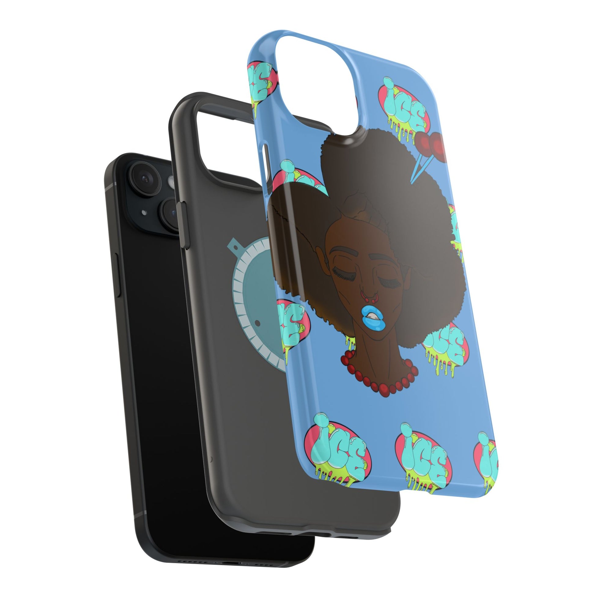 Vibrant Magnetic Tough Cases, Unique Phone Cases, Afrocentric Art, Protective Phone Cover, Trendy Tech Accessories, Gift for Her