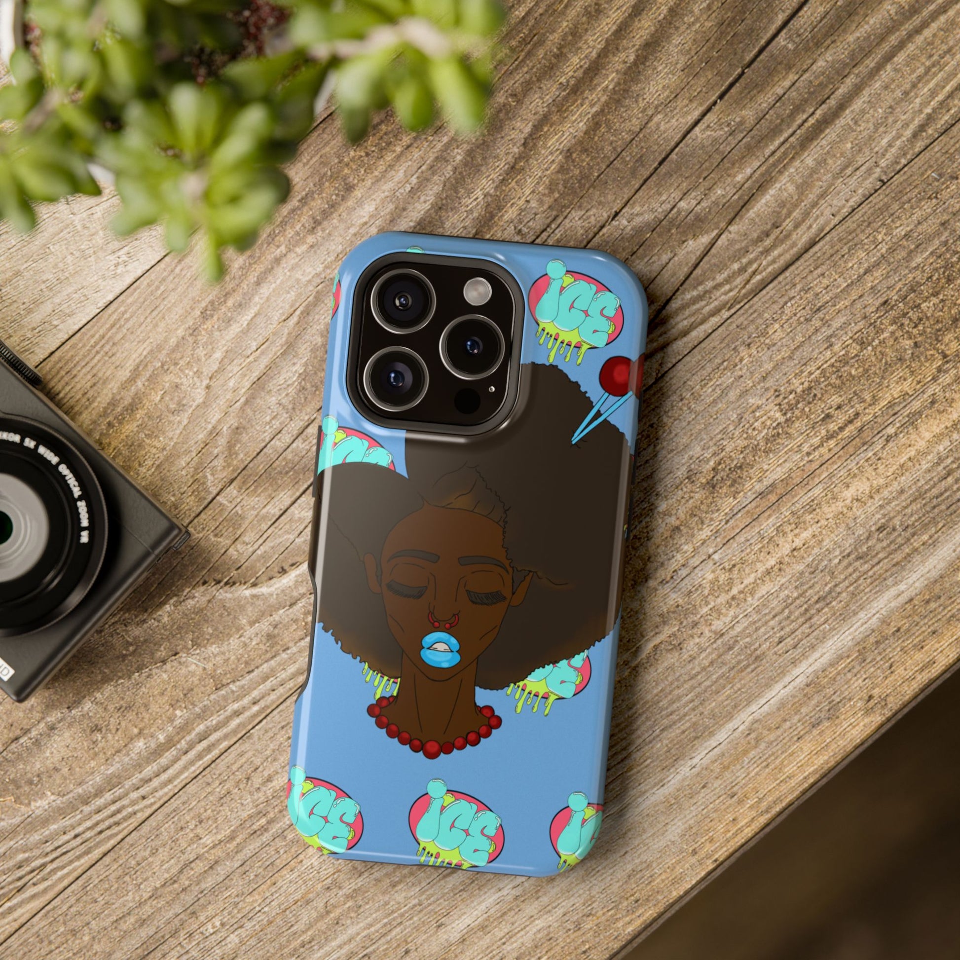 Vibrant Magnetic Tough Cases, Unique Phone Cases, Afrocentric Art, Protective Phone Cover, Trendy Tech Accessories, Gift for Her