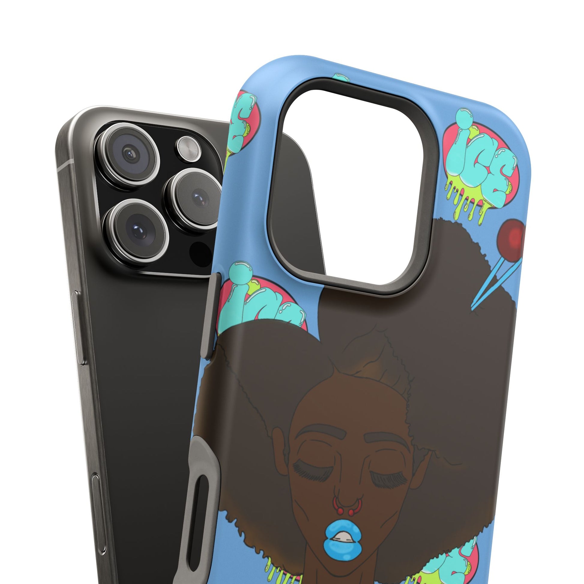 Vibrant Magnetic Tough Cases, Unique Phone Cases, Afrocentric Art, Protective Phone Cover, Trendy Tech Accessories, Gift for Her