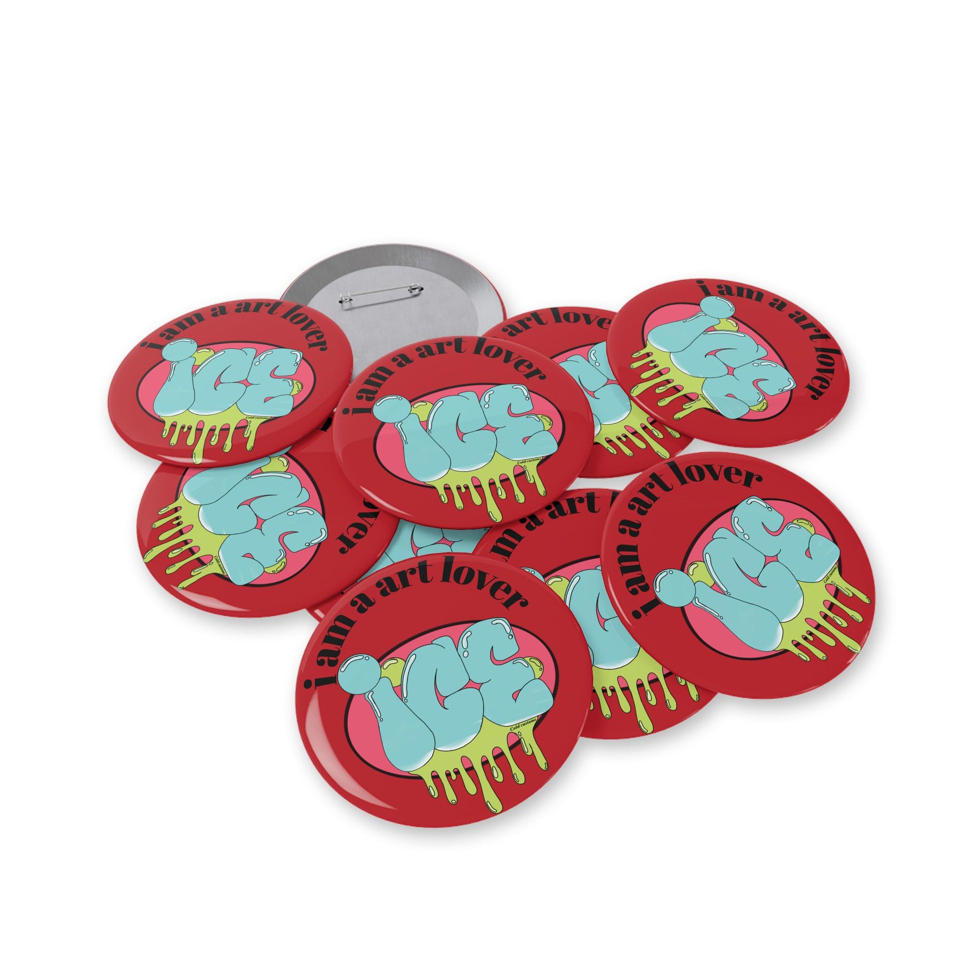 Art Lover Round Pins, Cute Art Pins, Accessories for Artists, Fun Jacket Pins, Gift for Creative Souls