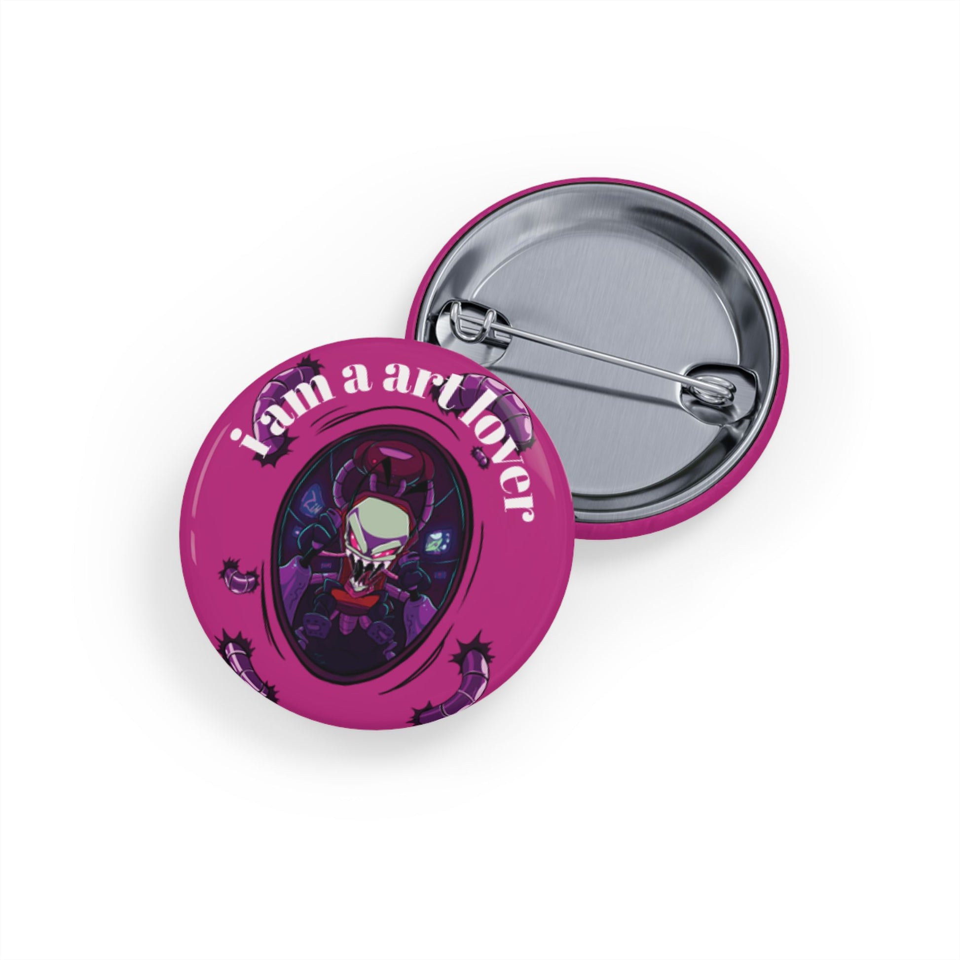 Art Lover Round Pins, Cute Art Pins, Accessories for Artists, Fun Jacket Pins, Gift for Creative Souls