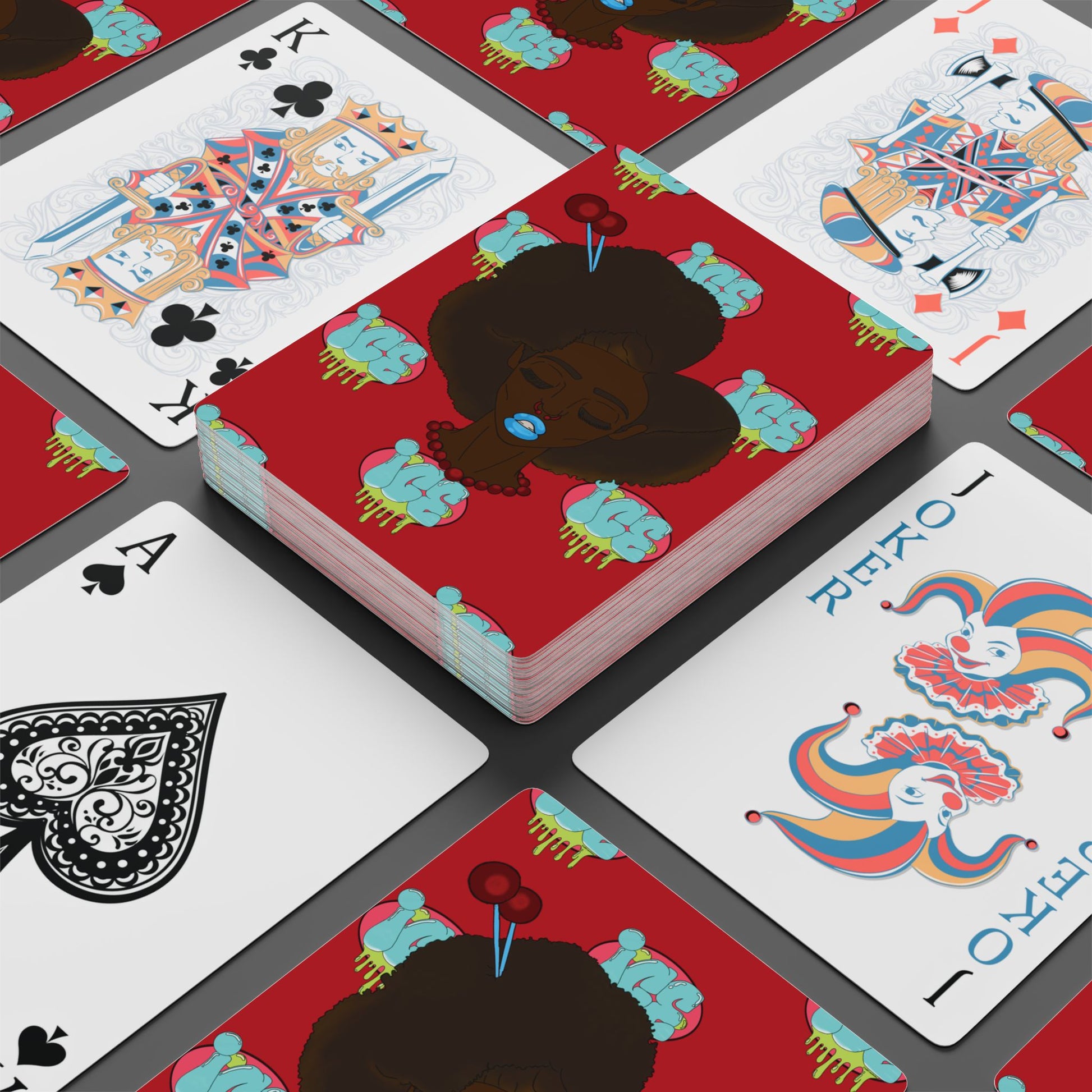 Artistic Poker Playing Cards Set - Unique Card Deck, Gift for Gamers, Housewarming, Game Night, Collectibles, Fun Accessories