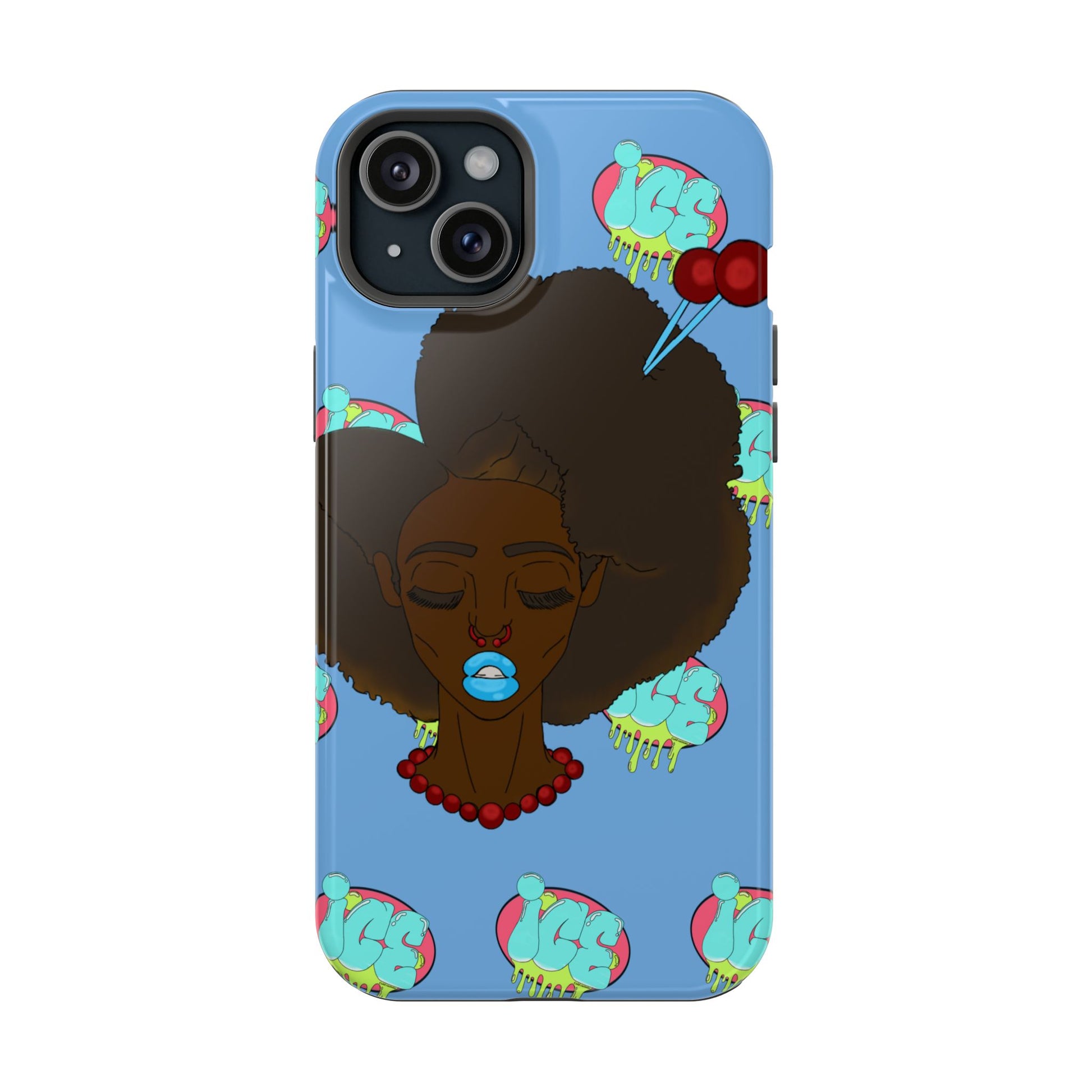 Vibrant Magnetic Tough Cases, Unique Phone Cases, Afrocentric Art, Protective Phone Cover, Trendy Tech Accessories, Gift for Her