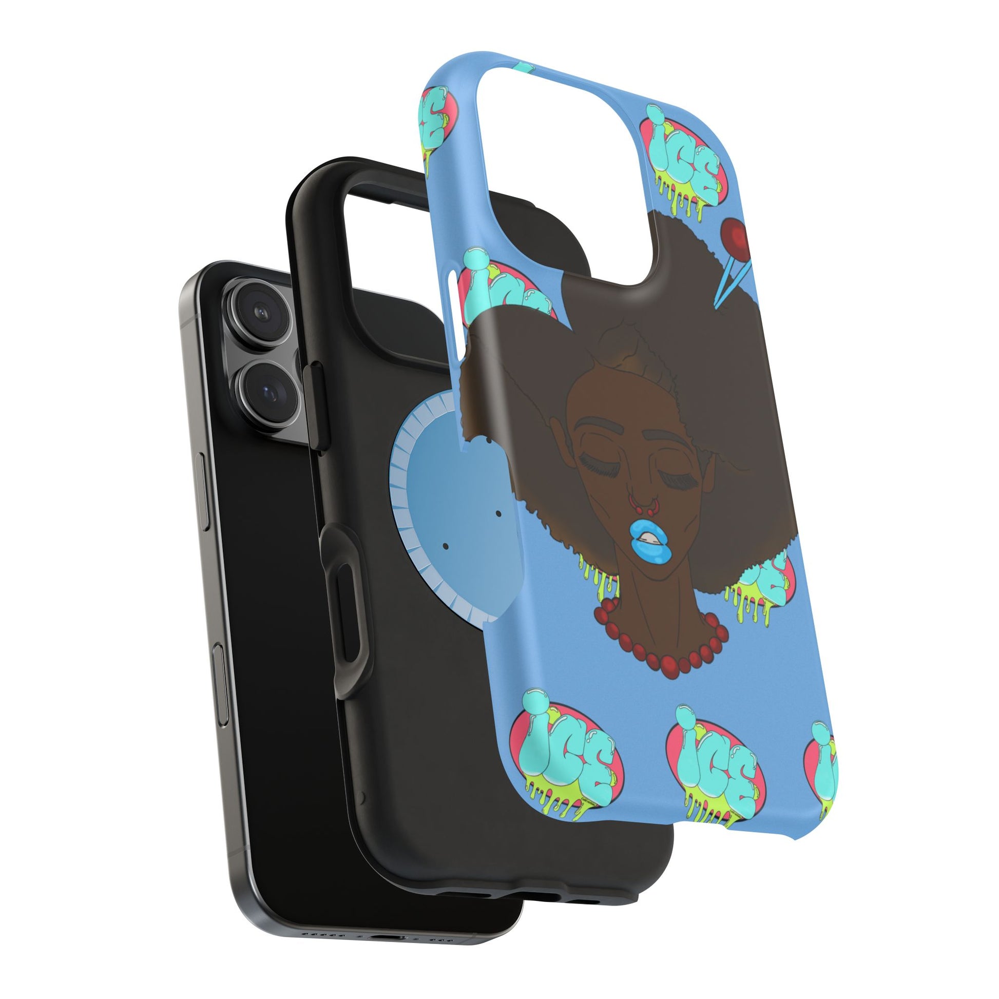 Vibrant Magnetic Tough Cases, Unique Phone Cases, Afrocentric Art, Protective Phone Cover, Trendy Tech Accessories, Gift for Her