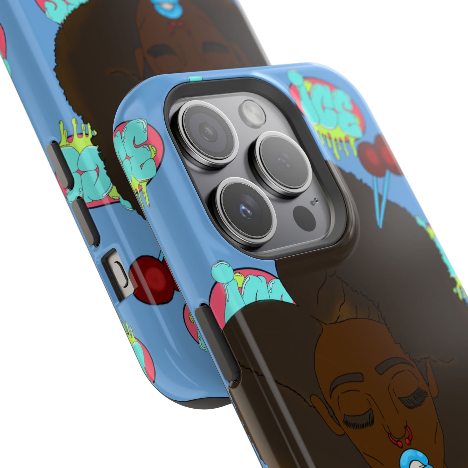 Vibrant Magnetic Tough Cases, Unique Phone Cases, Afrocentric Art, Protective Phone Cover, Trendy Tech Accessories, Gift for Her