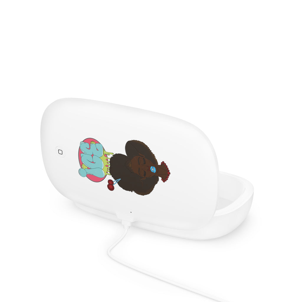 UV Phone Sanitizer & Wireless Charging Pad - Fun & Functional, Perfect Gift for Tech Lovers, Ideal for Home/Office, Clean & Charge