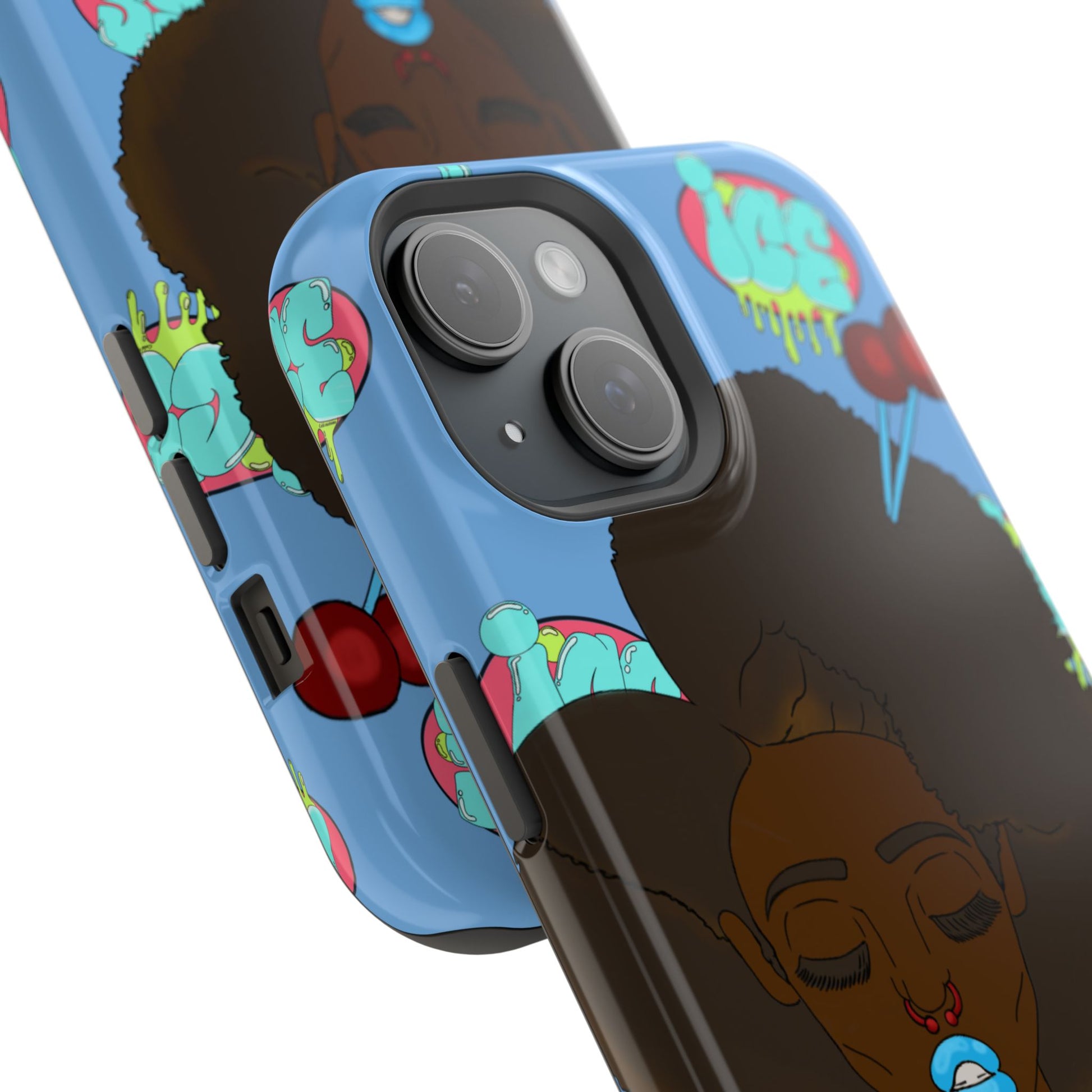 Vibrant Magnetic Tough Cases, Unique Phone Cases, Afrocentric Art, Protective Phone Cover, Trendy Tech Accessories, Gift for Her