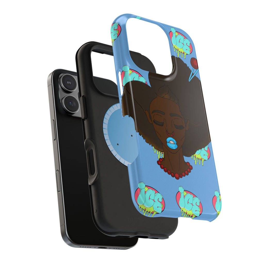 Vibrant Magnetic Tough Cases, Unique Phone Cases, Afrocentric Art, Protective Phone Cover, Trendy Tech Accessories, Gift for Her