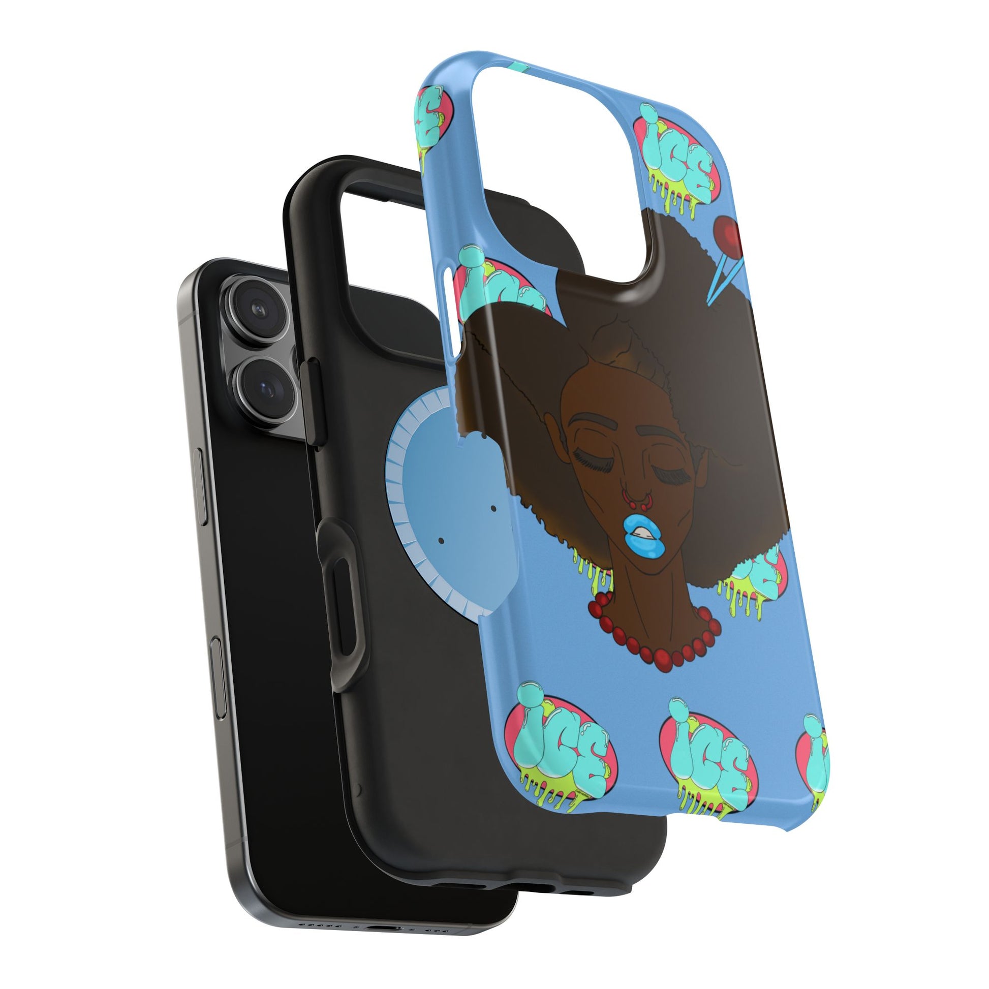 Vibrant Magnetic Tough Cases, Unique Phone Cases, Afrocentric Art, Protective Phone Cover, Trendy Tech Accessories, Gift for Her